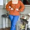 Cozy Casual - SK4468PPX - 91320 Always & Forever Sweater - Rust Sweaters