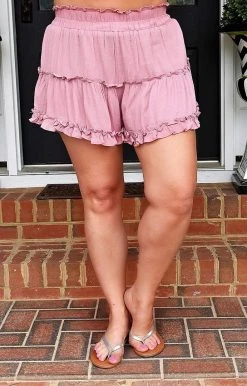 Heimish - WP1013F - 42022 Capture This Shorts - Rose BOTTOMS