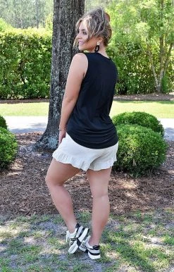 ODDI - IST14123 - 71921 Helpful Hints Linen Shorts - Natural