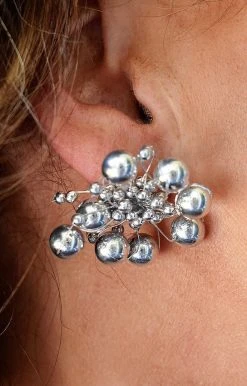 Fame Accessories - MME8311S - 51322 Get Out There Earrings - Silver