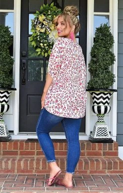 Spin USA - 5039 - 5722 The Sweetest Reason Oversized Leopard Top