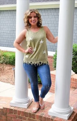 HeySOn - ESW1055PD - 52722 TOPS All For Fun Distressed Print Top