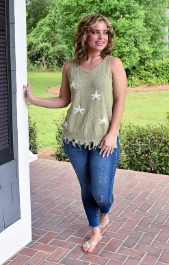 HeySOn - ESW1055PD - 52722 TOPS All For Fun Distressed Print Top