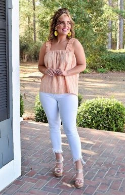 Staccato - 18533-PP - 22822 TOPS Always The Same Thing Gingham Top - Yellow/Pink