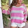 143 Story - ITM8208-PP - 32622 Let This Be Love Colorblock Sweater