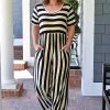Heimish - BL-SP1122-10 - 41422 Secret's Out Striped Jumpsuit - Oatmeal/Black