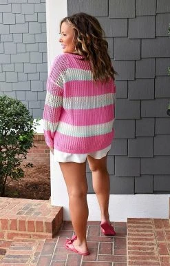 143 Story - ITM8208-PP - 32622 Let This Be Love Colorblock Sweater