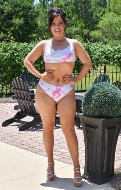 Davi & Dani - DIB08064PER - 6321 SWIMWEAR Just Add Water Tie Dye Bikini Bottom