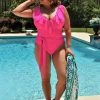 Queen - 103032 - 51922 Resort Living One Piece Swimsuit - Hot Pink