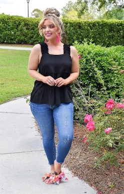 Andree - T10430-PP - 51022 TOPS Caught In A Moment Top - Black