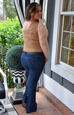 TCEC - CT7418 - 12322 TOPS Make A Statement Bodysuit - Beige