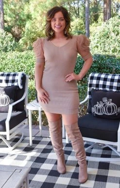 Main Strip - LD51638 - 11521 Picked For You Dress - Taupe