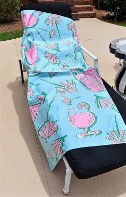 The Royal Standard - 128122011 - 6522 SWIMWEAR Mai Tai Beach Towel - Aruba Blue