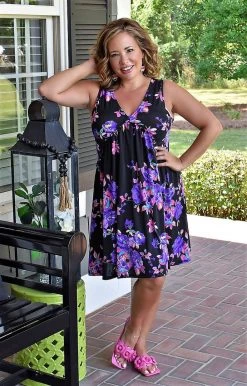 Heimish - BL-SD1062-17 - 62522 DRESSES Just So Sweet Floral Dress - Black