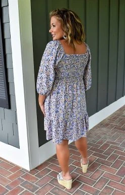 First Love - D12171 - 71622 DRESSES Spread The Love Floral Dress - Violet