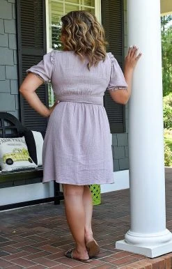 143 Story - IDM8103-PP - 6122 Forever Lovely Dress - Lavender DRESSES