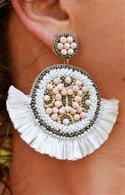 Anarchy Street - E05308 - 7122 Accessories Weekend Obsession Earrings - Ivory