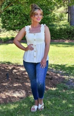 Staccato - 18528A-PP - 51622 Dreaming Of Us Top - White TOPS