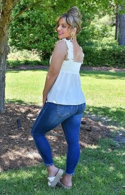 Staccato - 18528A-PP - 51622 Dreaming Of Us Top - White TOPS