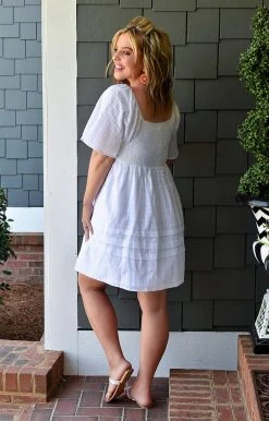 HeySon - ED5076PD - 62422 Feeling Blessed Dress - White DRESSES