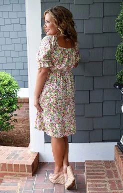 First Love - D11090-1 - 72022 On Your Best Day Floral Dress - Ivory DRESSES