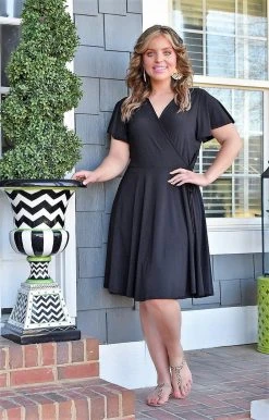 White Birch - D73217A1P - 3622 True Wish Dress - Black