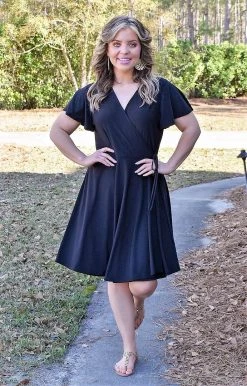 White Birch - D73217A1P - 3622 True Wish Dress - Black