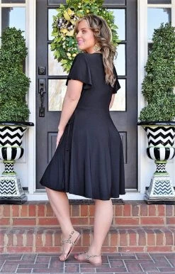 White Birch - D73217A1P - 3622 True Wish Dress - Black