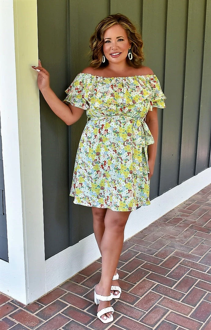 Spin USA - MD3761 - 62322 Refreshing Breeze Floral Dress - Multi