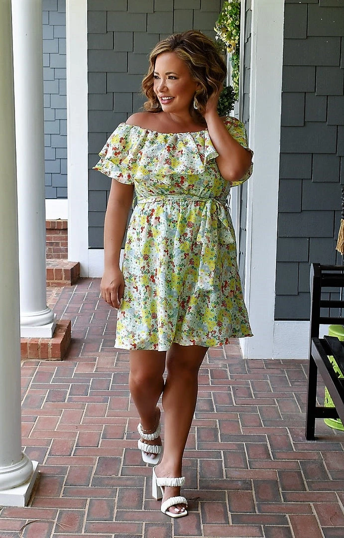 Spin USA - MD3761 - 62322 Refreshing Breeze Floral Dress - Multi